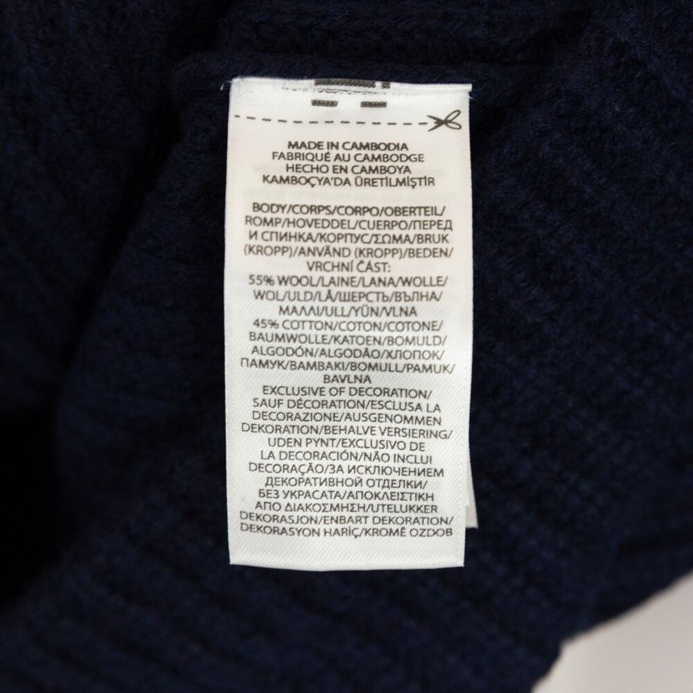 Polo Ralph Lauren Men Wool & Cotton Cardigan Navy Size XL - Picture 7 of 7